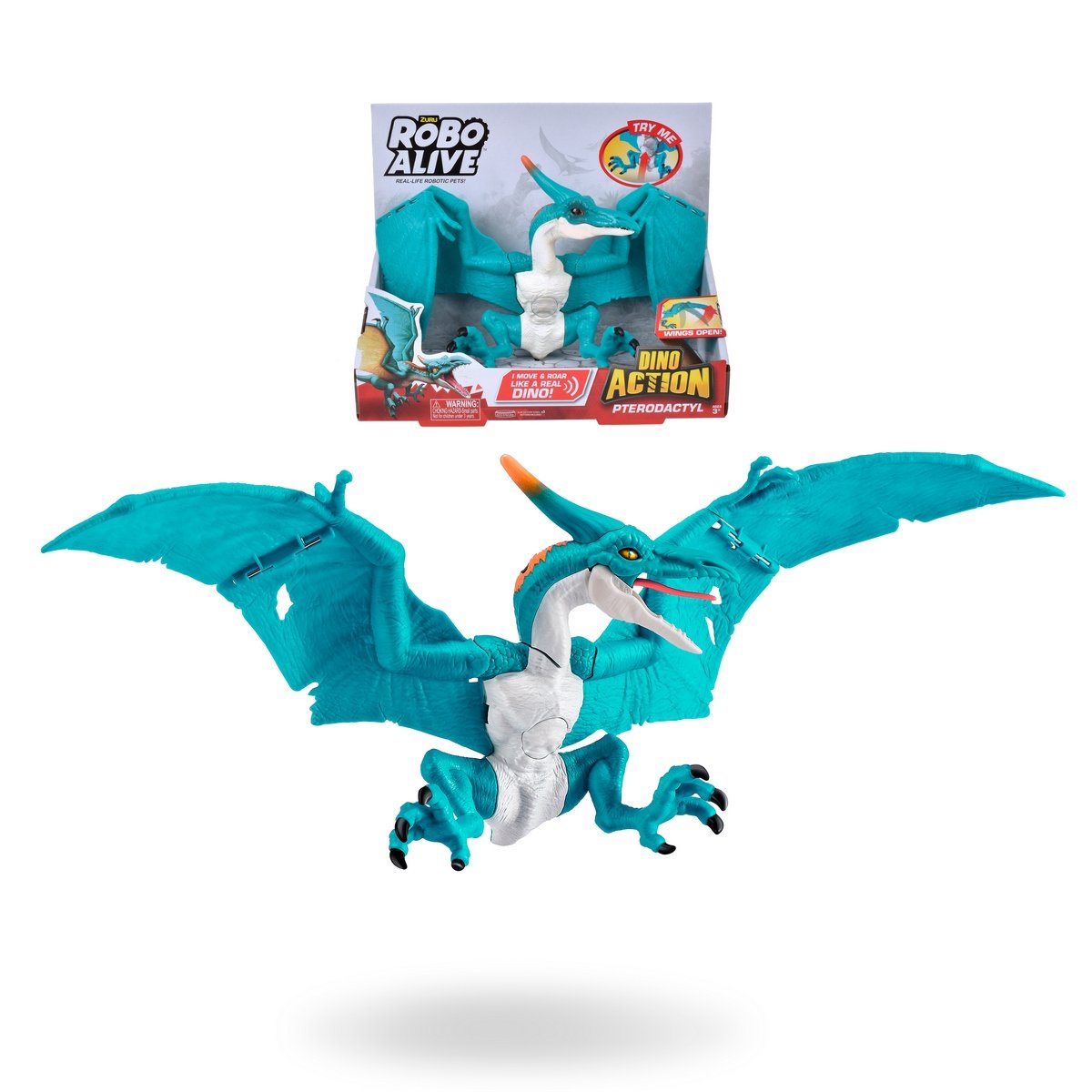 Dinosaurio Pterodactyl Robo Alive De Zuru