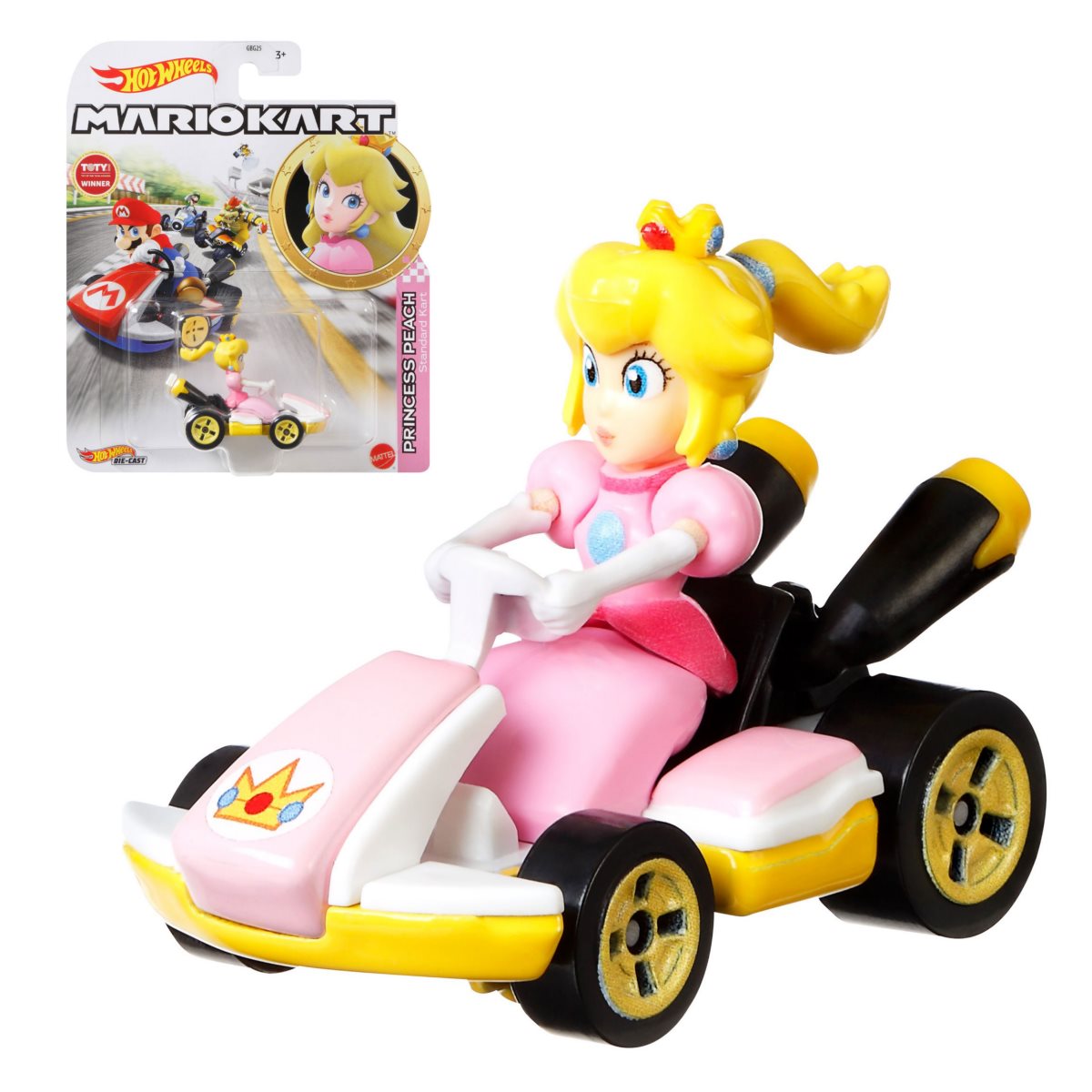 Hot Wheels Mario Kart Personajes Escala 1:64 - Princess Peach