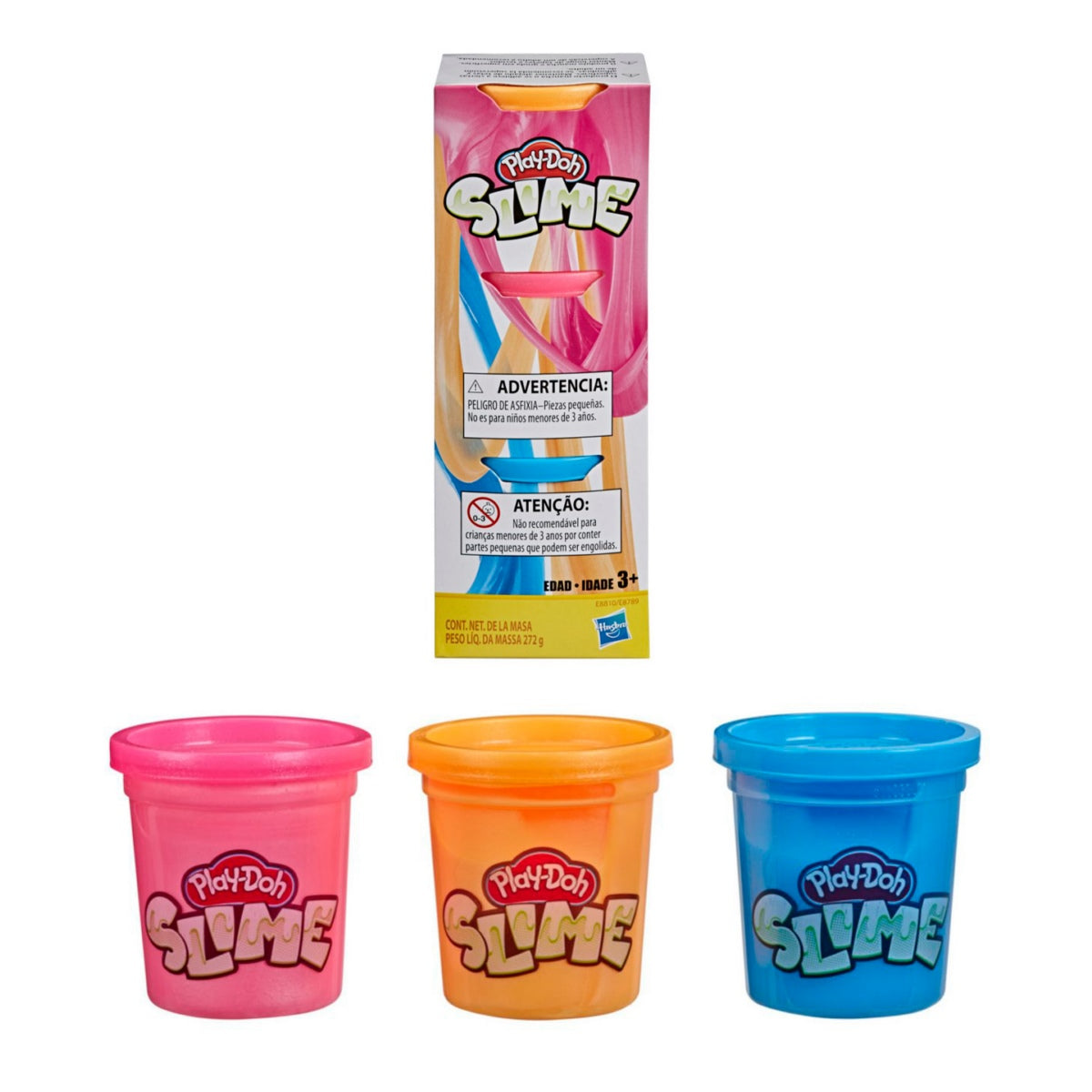 Play Doh Slime Pack Tres Colores - Rosa Narajo Celeste