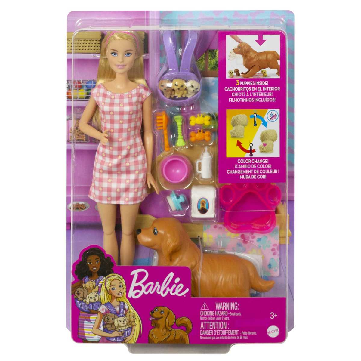 Barbie Sisters & Pets Cachorros Recién Nacidos