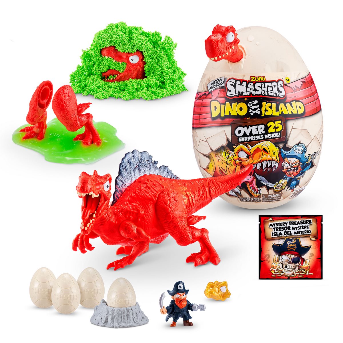 Huevo Epico Smashers Dino Island Zuru - Rojo