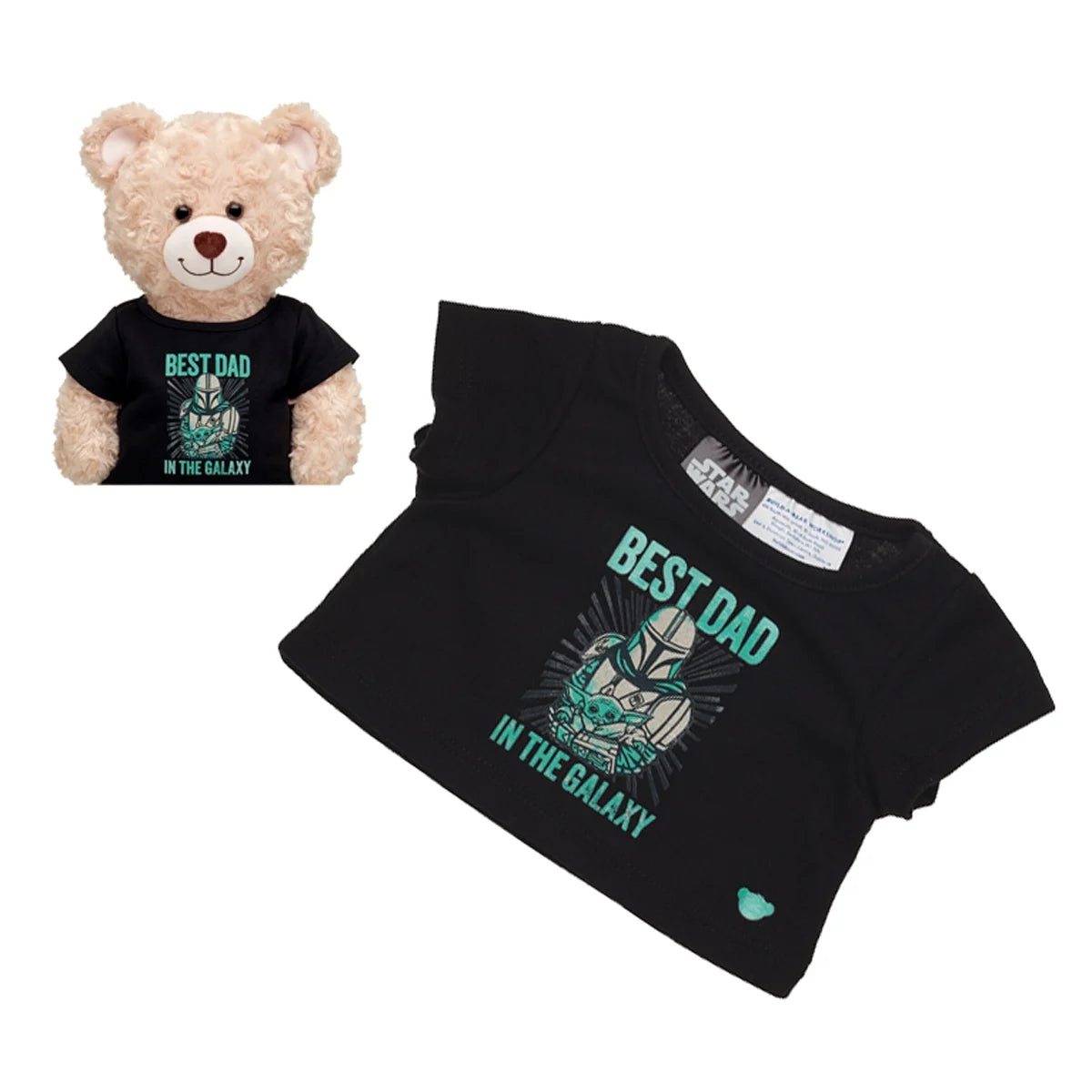 Polera Negra Best Dad Star Wars Build-a-bear