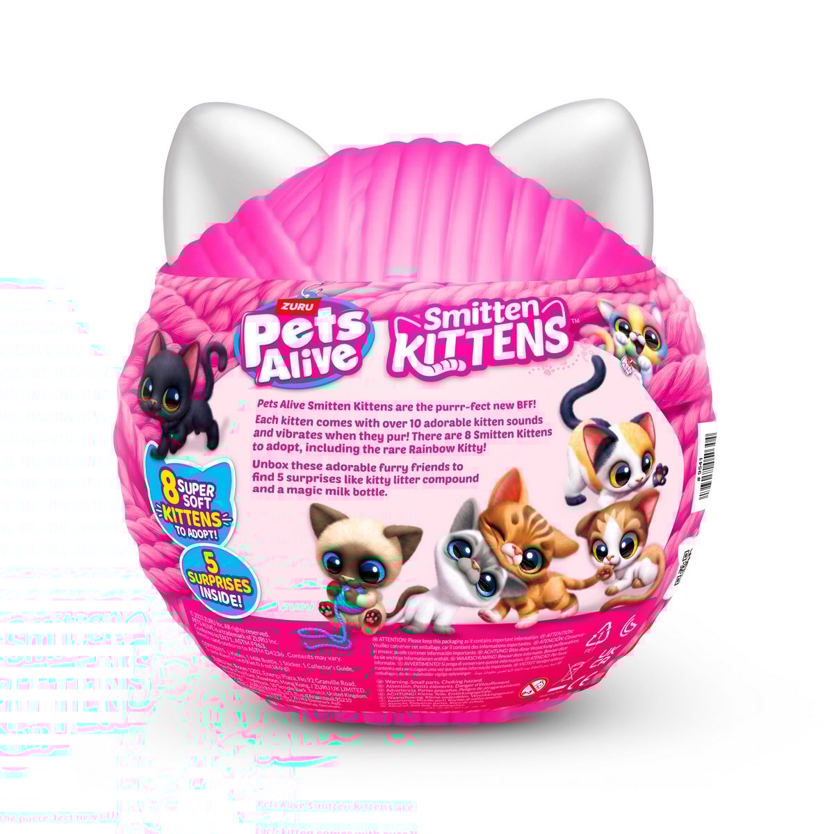Peluche Gato Enamorado En Huevo Pets Alive