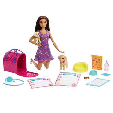 Barbie Set De Juego Adopta Un Perrito Latina