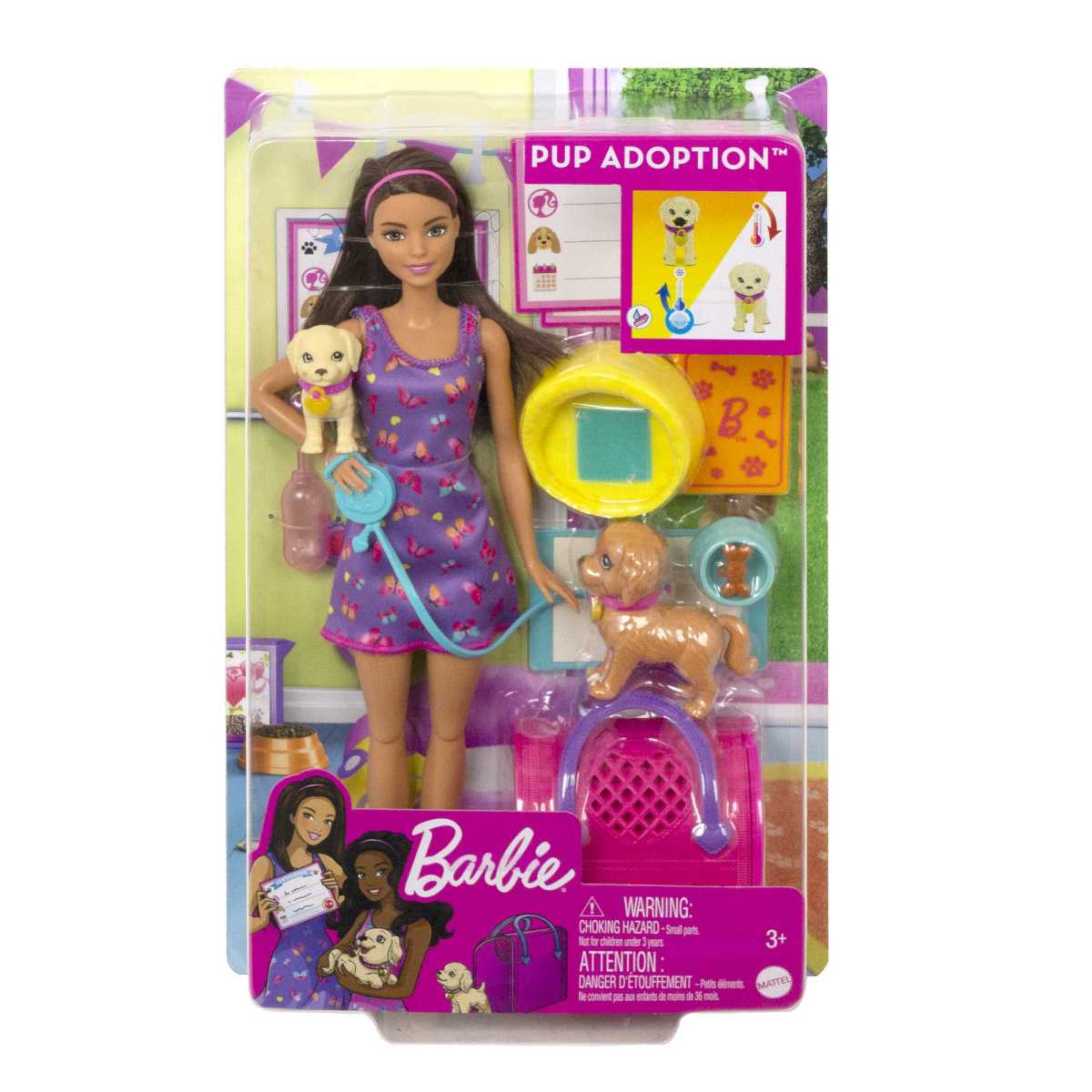Barbie Set De Juego Adopta Un Perrito Latina