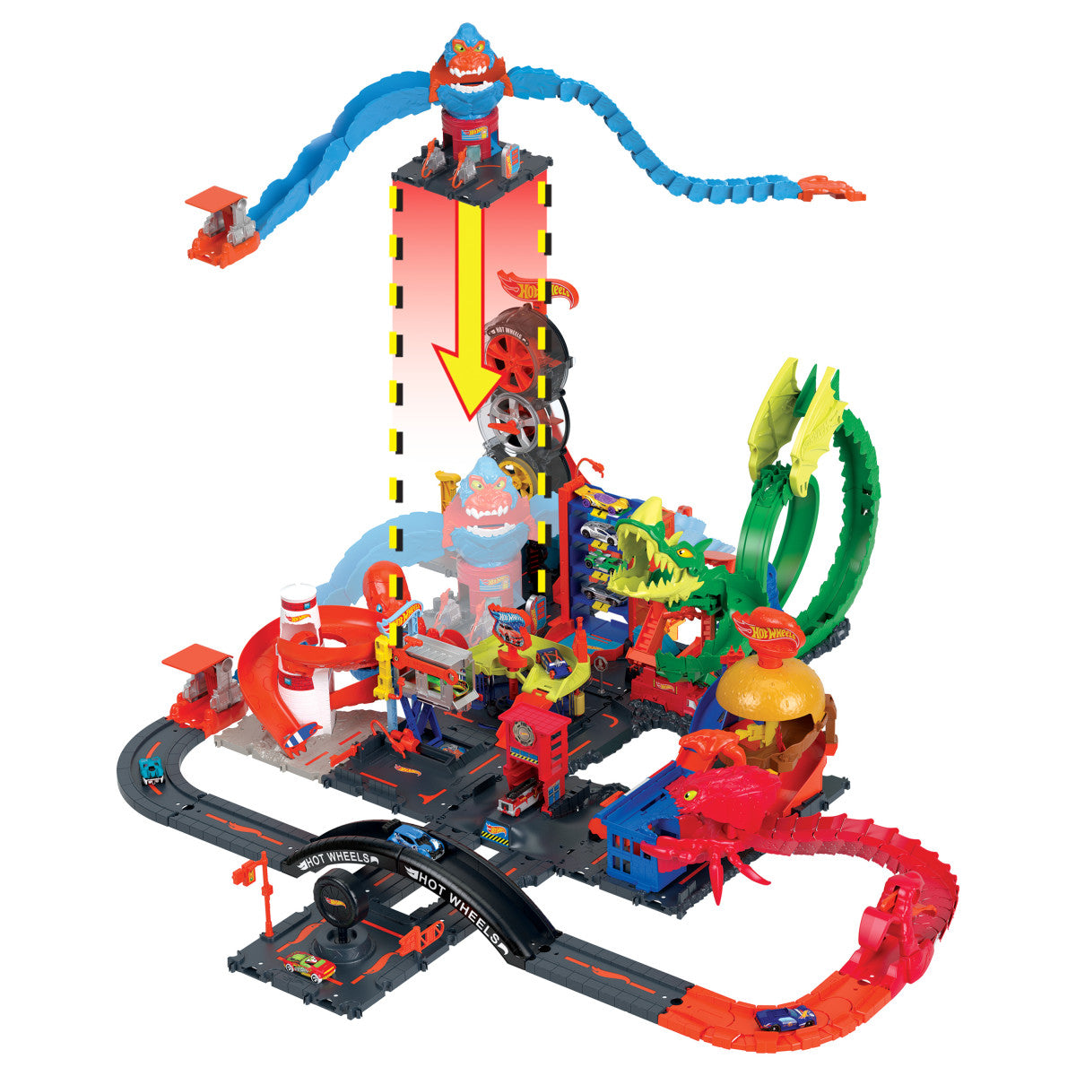 Hot Wheels City Pista De Juguete Némesis Gorila