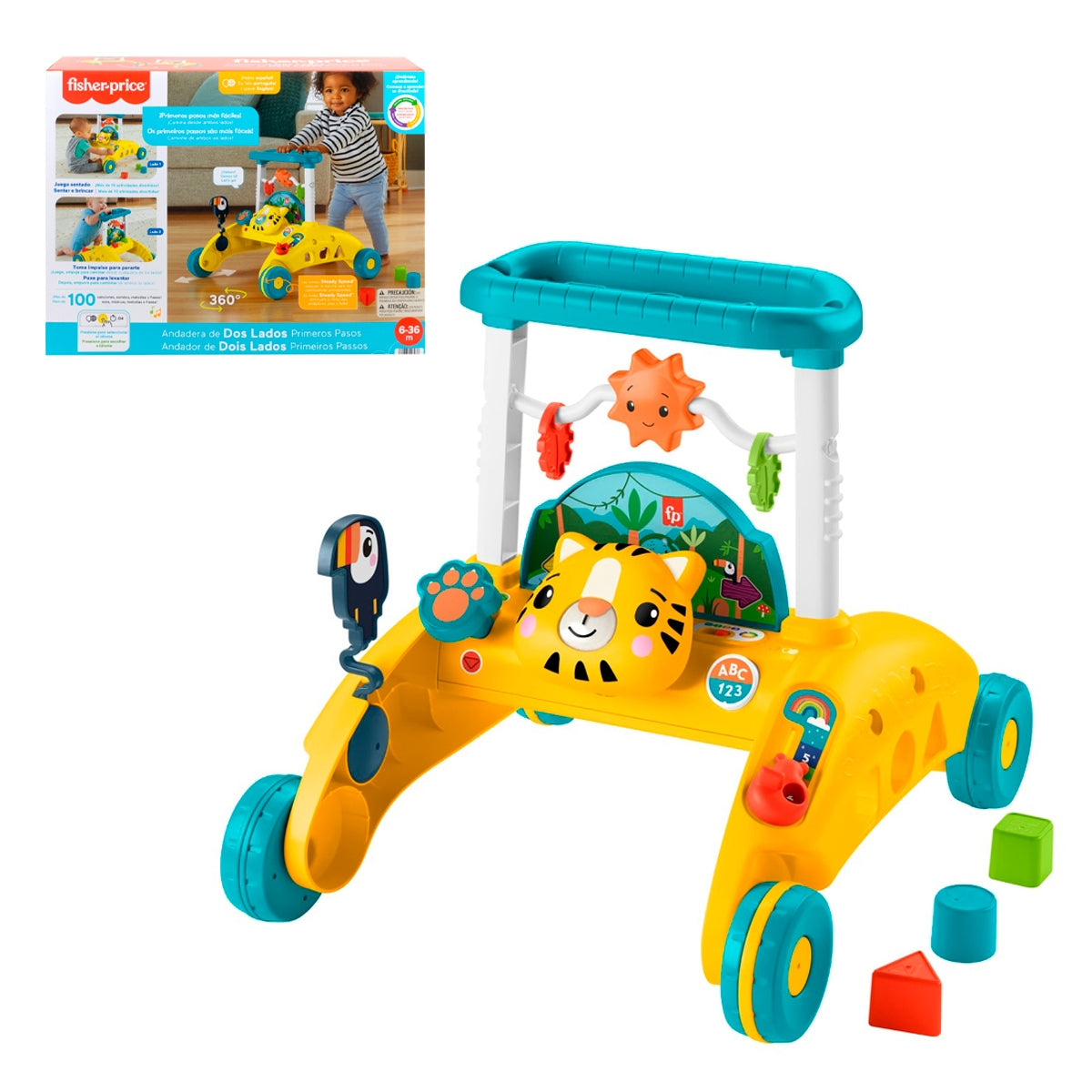 Fisher-Price Andadera Para Bebés De Dos Lados Primeros Pasos