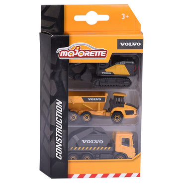 Majorette Volvo Set De 3 Piezas - Pala Cargadora