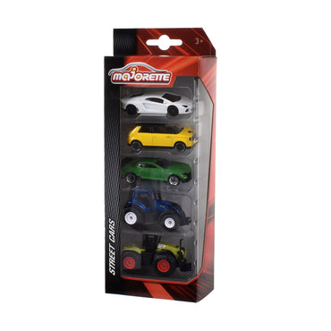 Majorette Set De 5 Unidades - Tractor Verde