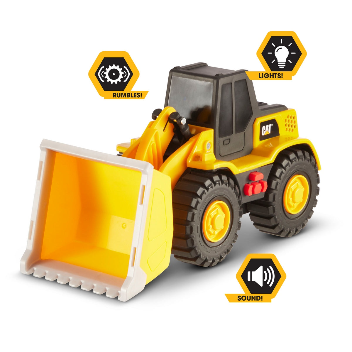 Cat Maquinaria De Construccion Con Luz Y Sonido - Cargador Frontal