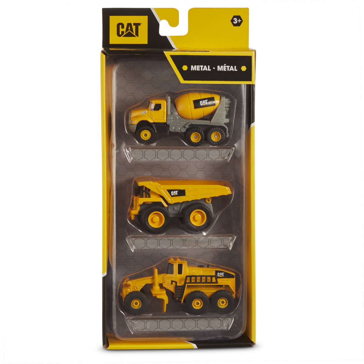 Cat Pack 3 Mini Maquinarias 10 Cm - Camion Mezclador