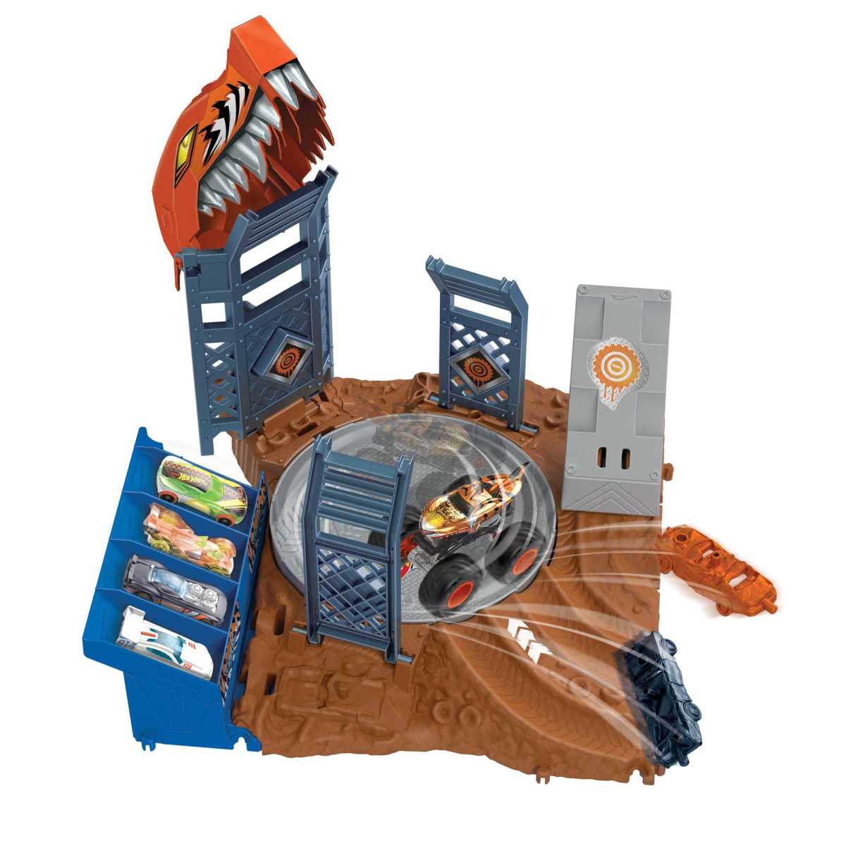 Hot Wheels Monster Trucks Arena De Demolicion Semi-Finales - Desafio Giratorio