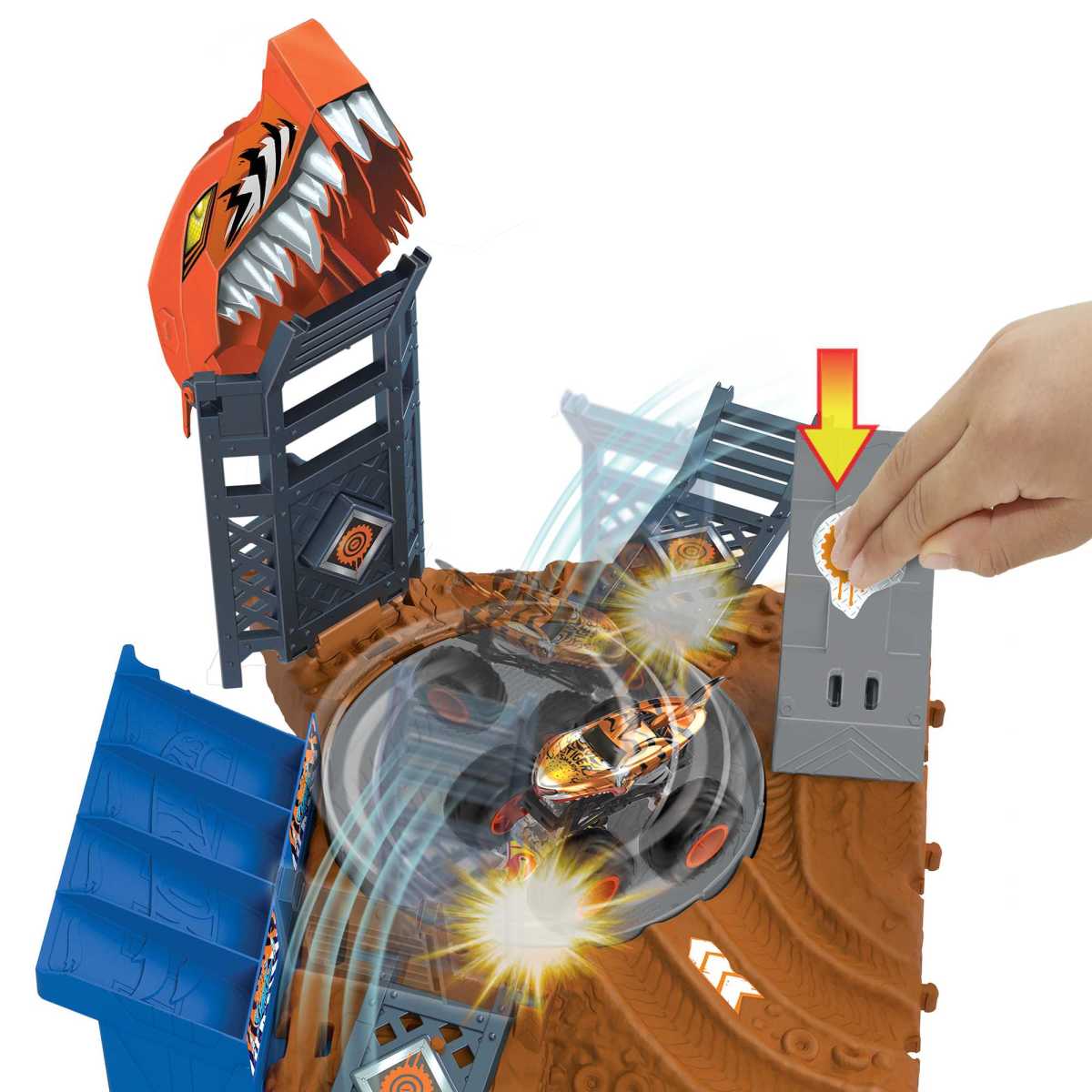 Hot Wheels Monster Trucks Arena De Demolicion Semi-Finales - Desafio Giratorio