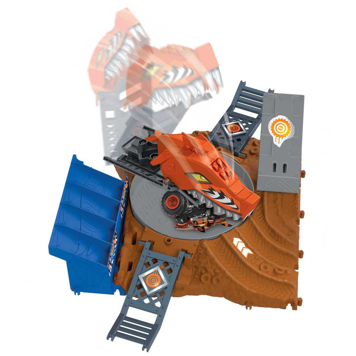 Hot Wheels Monster Trucks Arena De Demolicion Semi-Finales - Desafio Giratorio