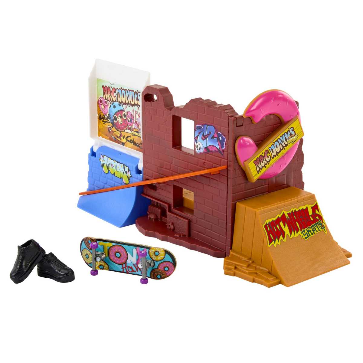 Hot Wheels Skate Pistas De Skate - Skatepark Del Donut