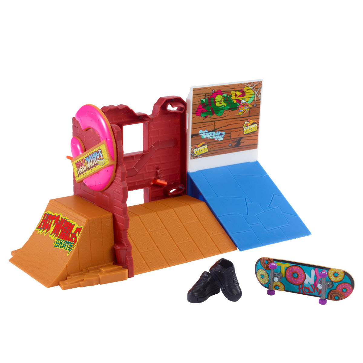 Hot Wheels Skate Pistas De Skate - Skatepark Del Donut
