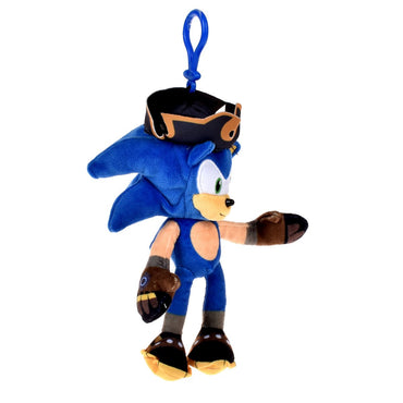 Peluche De 15 Cms Con Clip Para Colgar Sonic - Shadow