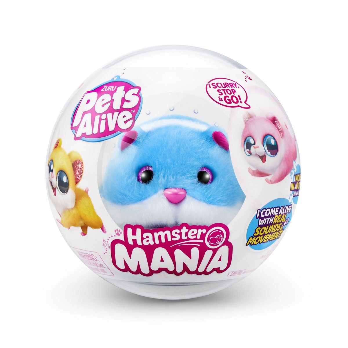 Hamster Caminador En Bola Pets Alive Zuru - Celeste