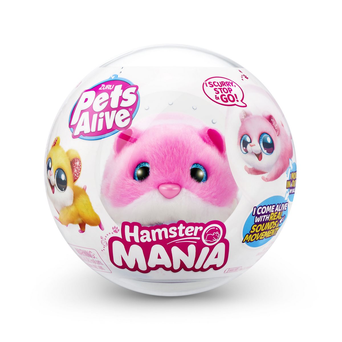 Hamster Caminador En Bola Pets Alive Zuru - Rosado
