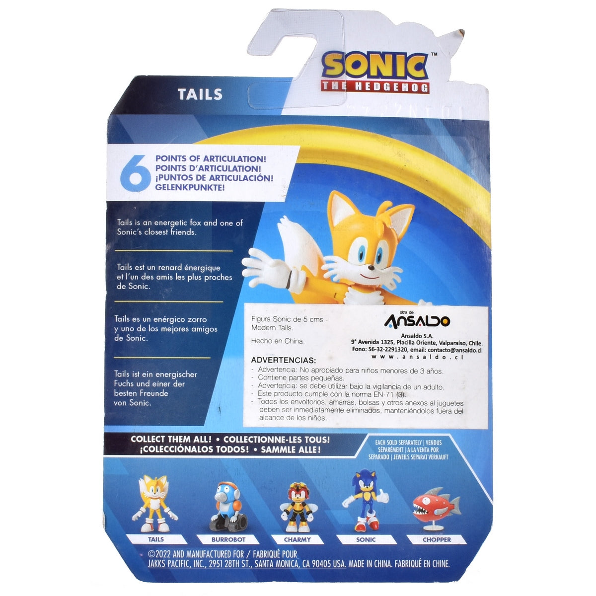 Figura Sonic 5 Cm. - Tails Classic