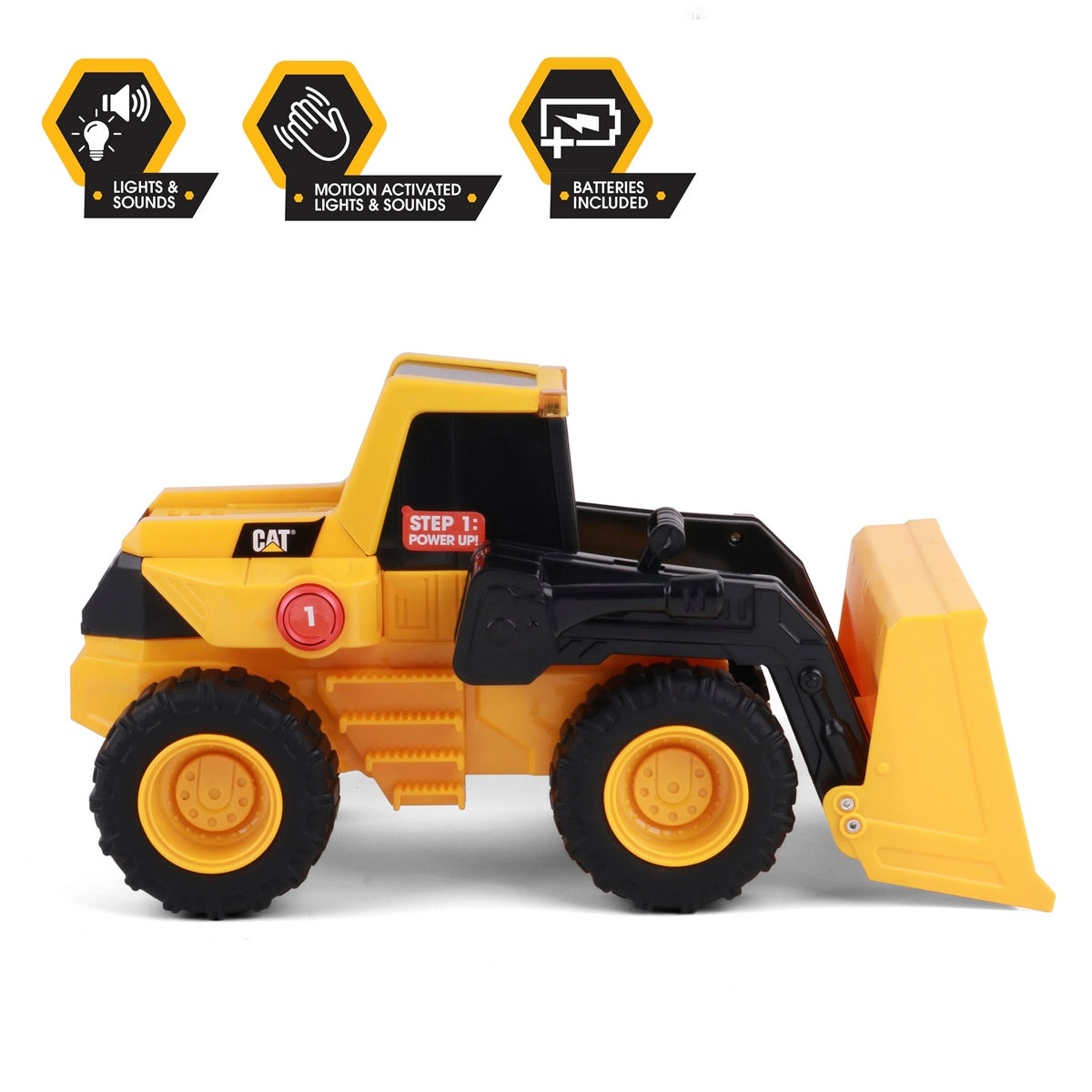 Cat Mini Maquinaria Con Luz Y Sonido 15 Cm - Cargador Frontal