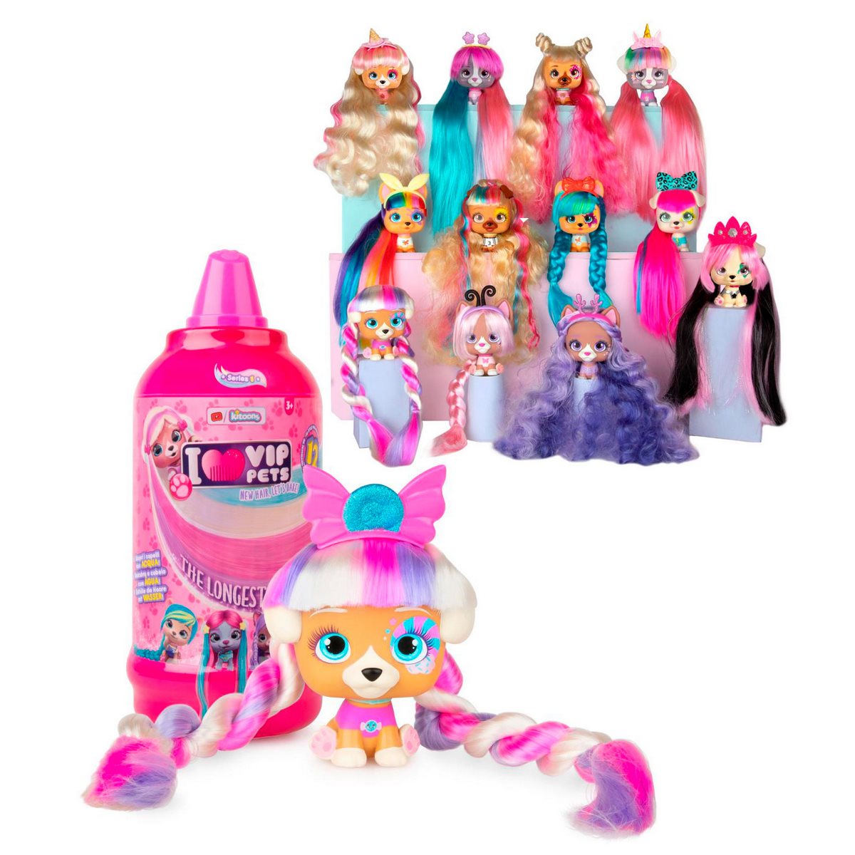 Vip Pets Glitter Twist - Fucsia