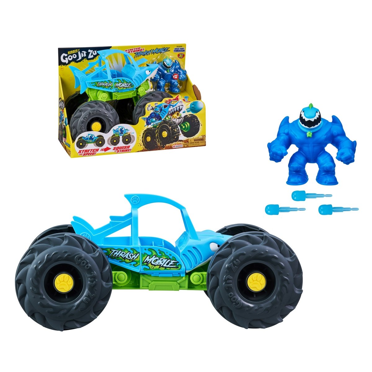 Goo Jit Zu Heroe Stretch & Veh. Strike Trash