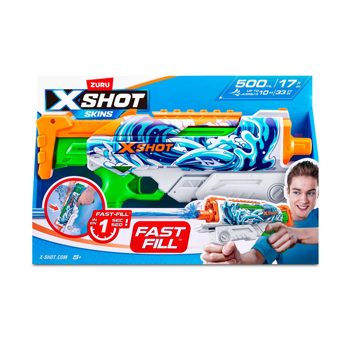 Lanza Agua Skins X-Shot - Waves