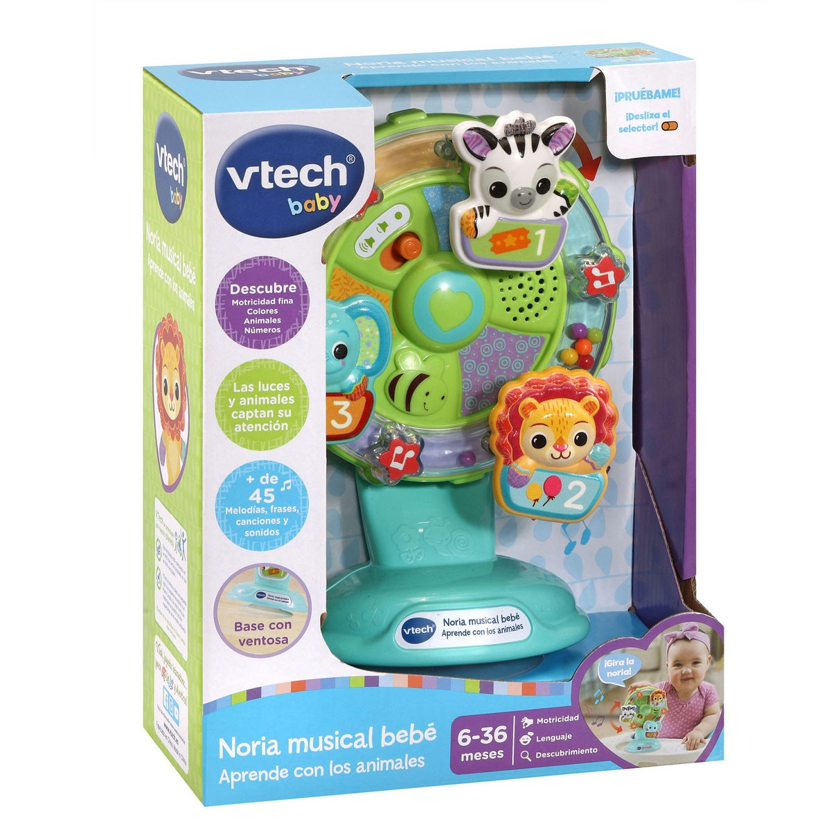 Noria Musical Bebé Aprende Con Los Animales Vtech