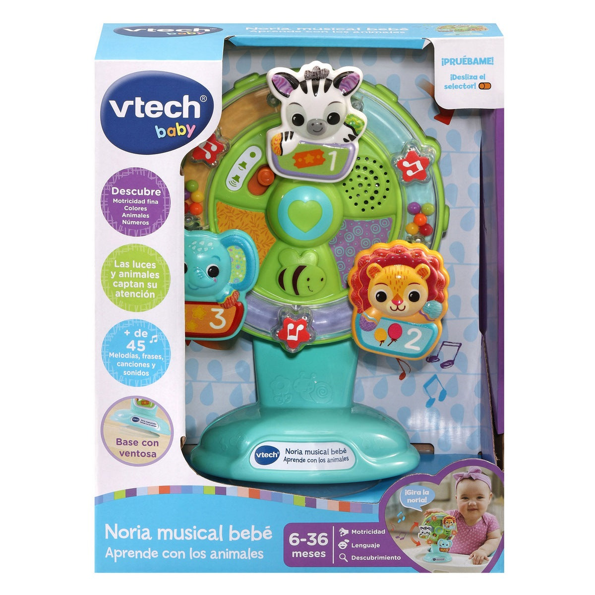 Noria Musical Bebé Aprende Con Los Animales Vtech