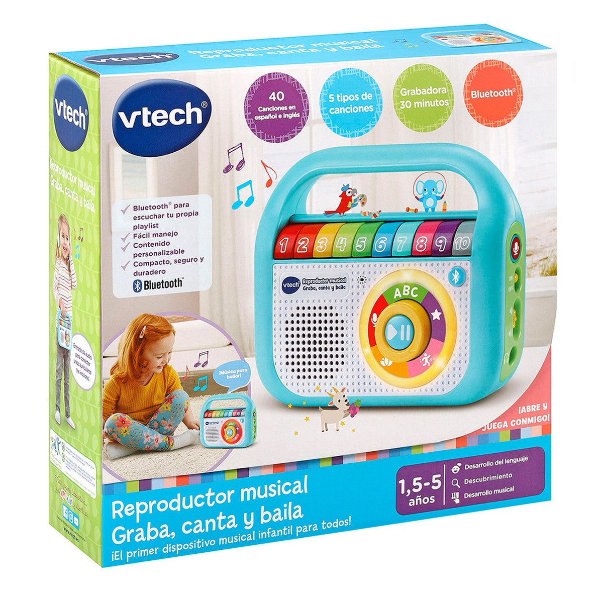 Reproductor Musical Graba, Canta Y Baila Vtech