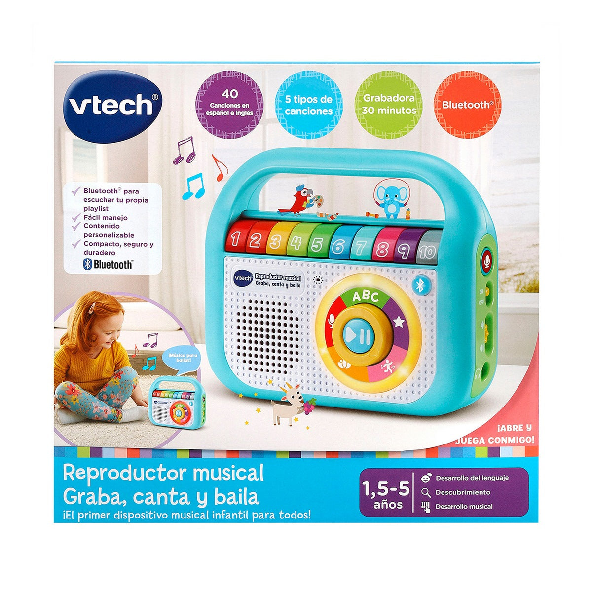Reproductor Musical Graba, Canta Y Baila Vtech