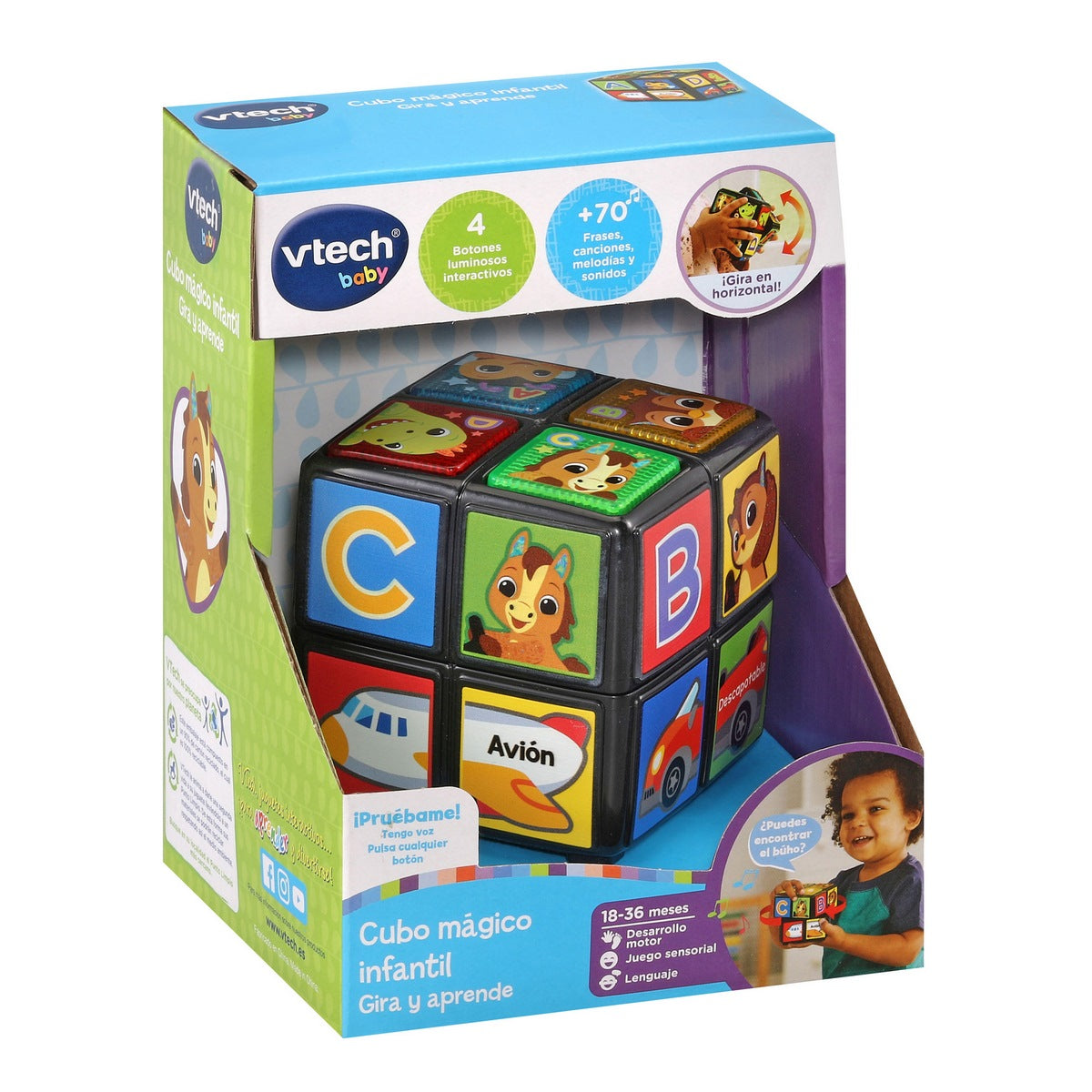 Cubo Mágico Infantil Gira Y Aprende Vtech