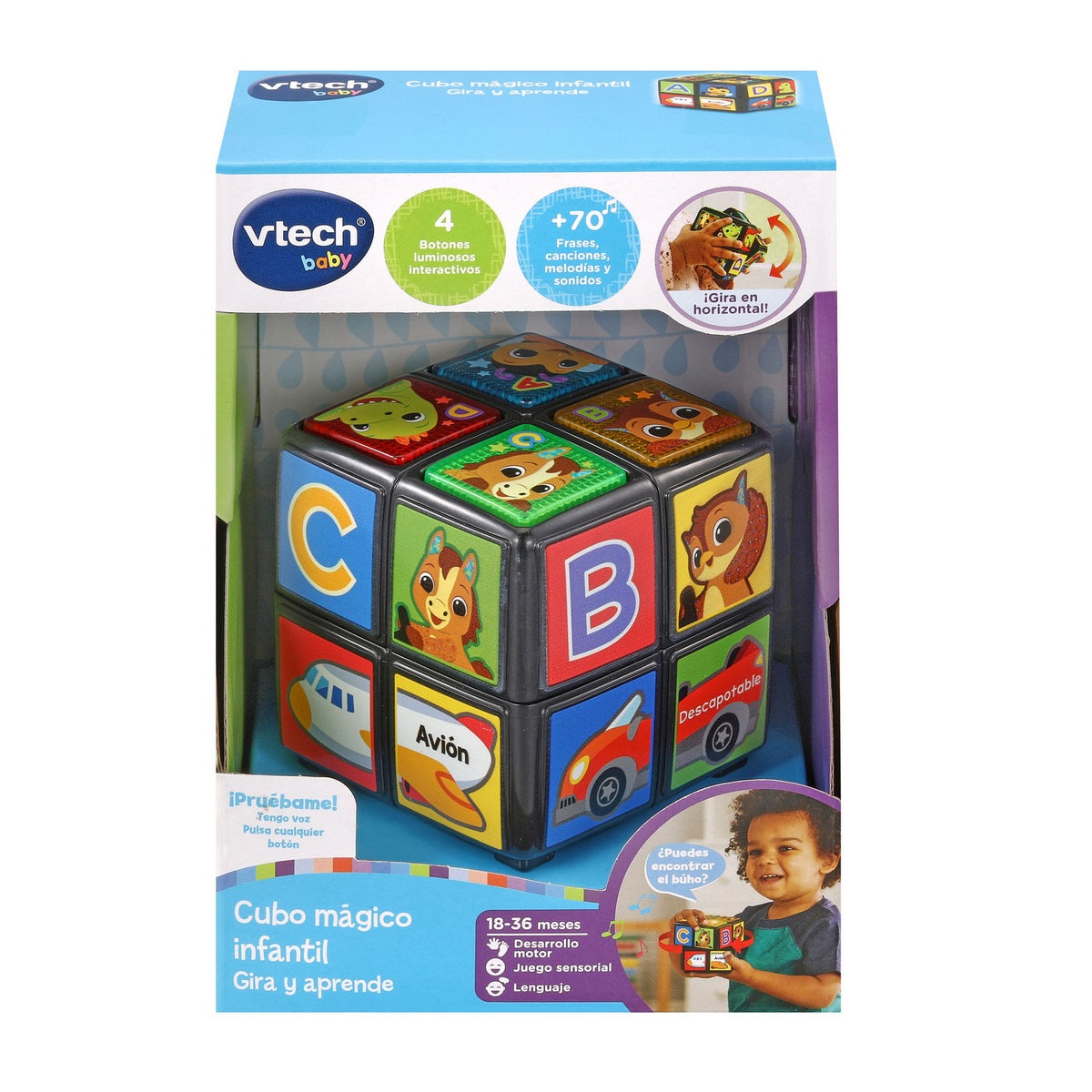 Cubo Mágico Infantil Gira Y Aprende Vtech