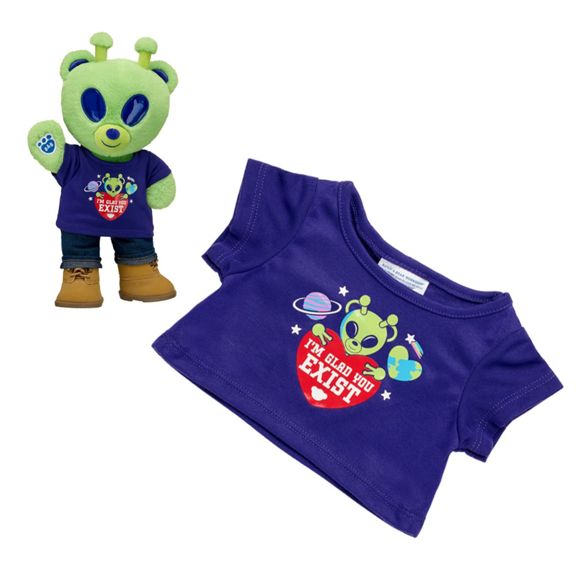 Polera Glad You Exist Build-A-Bear