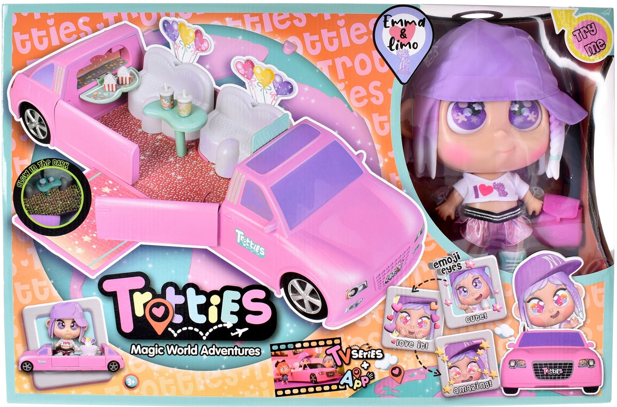 Muñeca Ema Con Limosina De Trotties