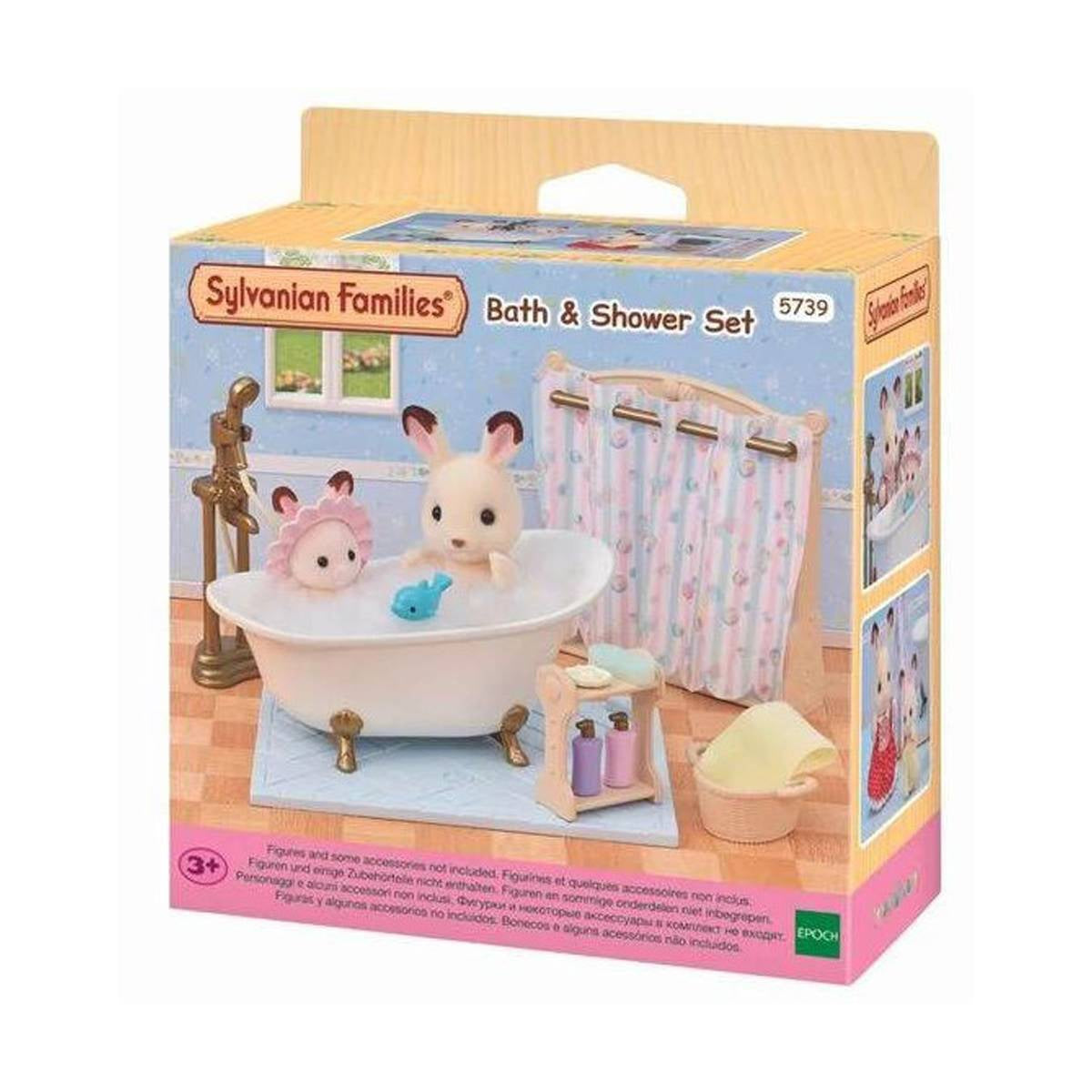 Set De Baño Y Ducha Sylvanian Families