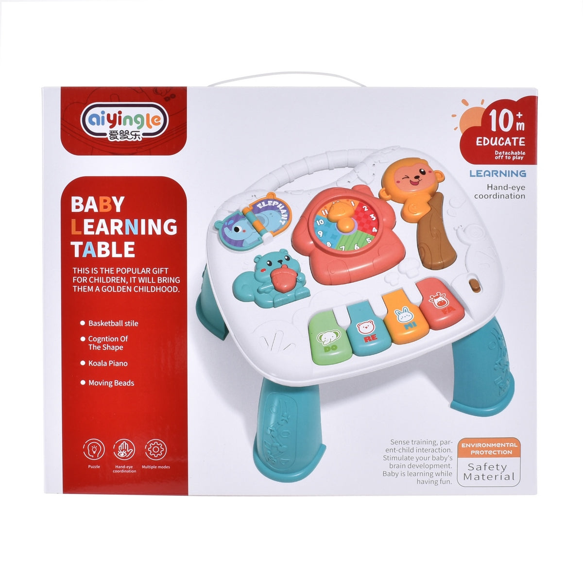 Mesa De Actividades Con Reloj Y Sonidos