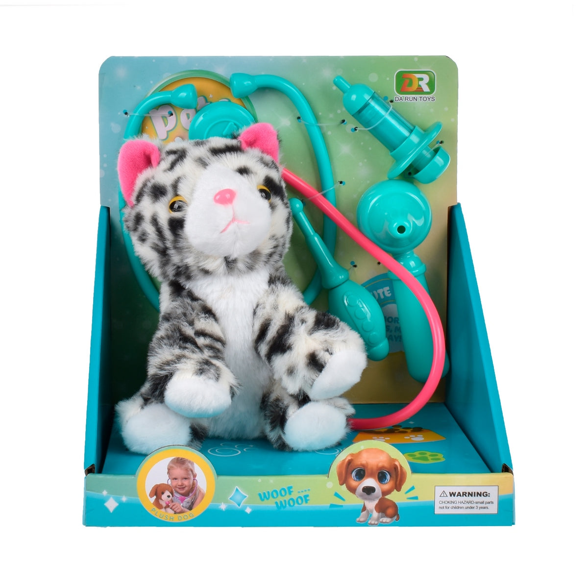 Playset Veterinario Con Gato De Peluche