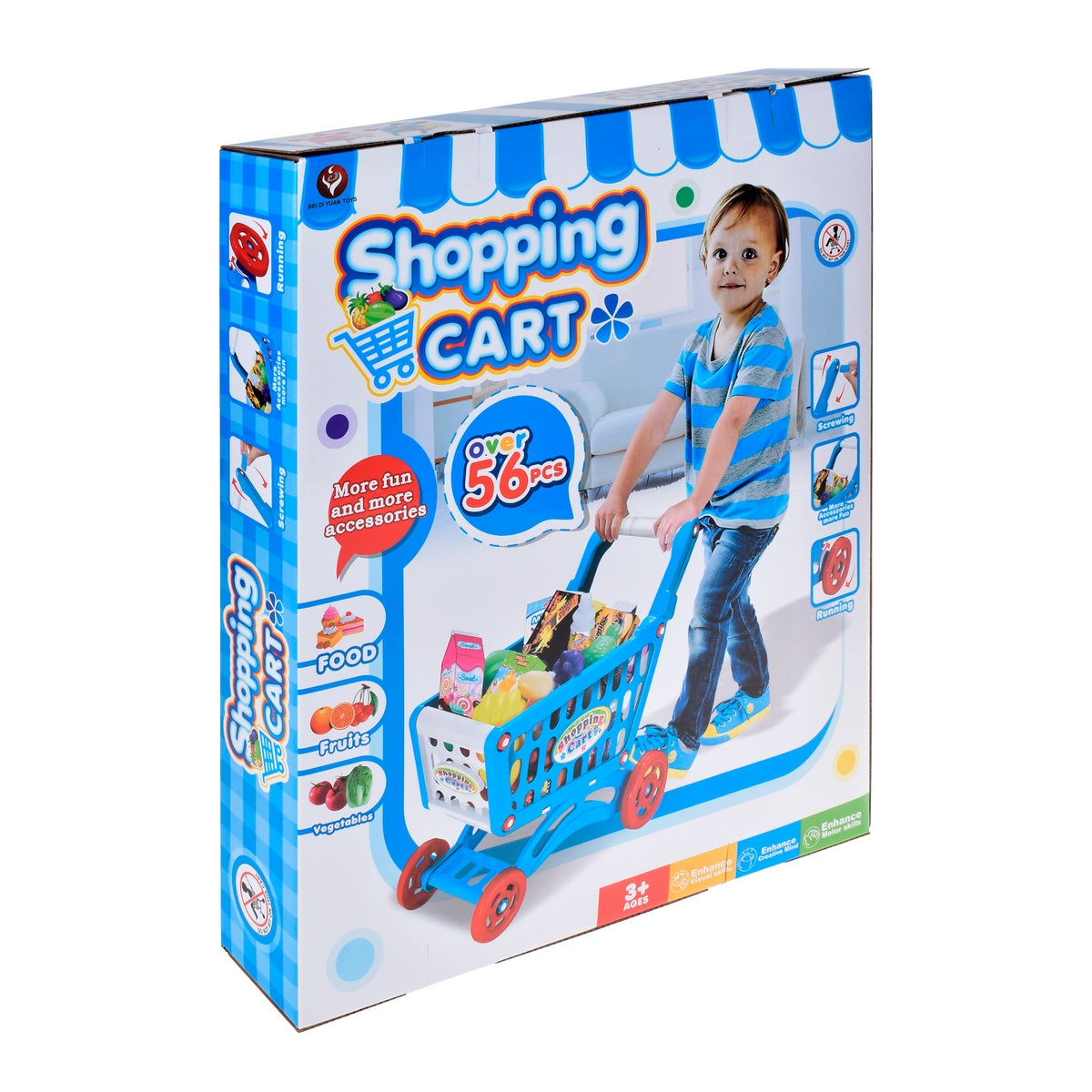 Carro De Supermercado Con Comida Y Accesorios 56+ Piezas