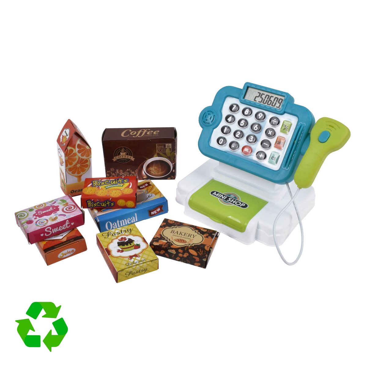 Playset Maquina Registradora Con Canasta Y Accesorios