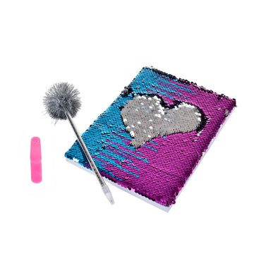 Diario Lentejuelas Gira Brilla Con Lápiz Y Glitter