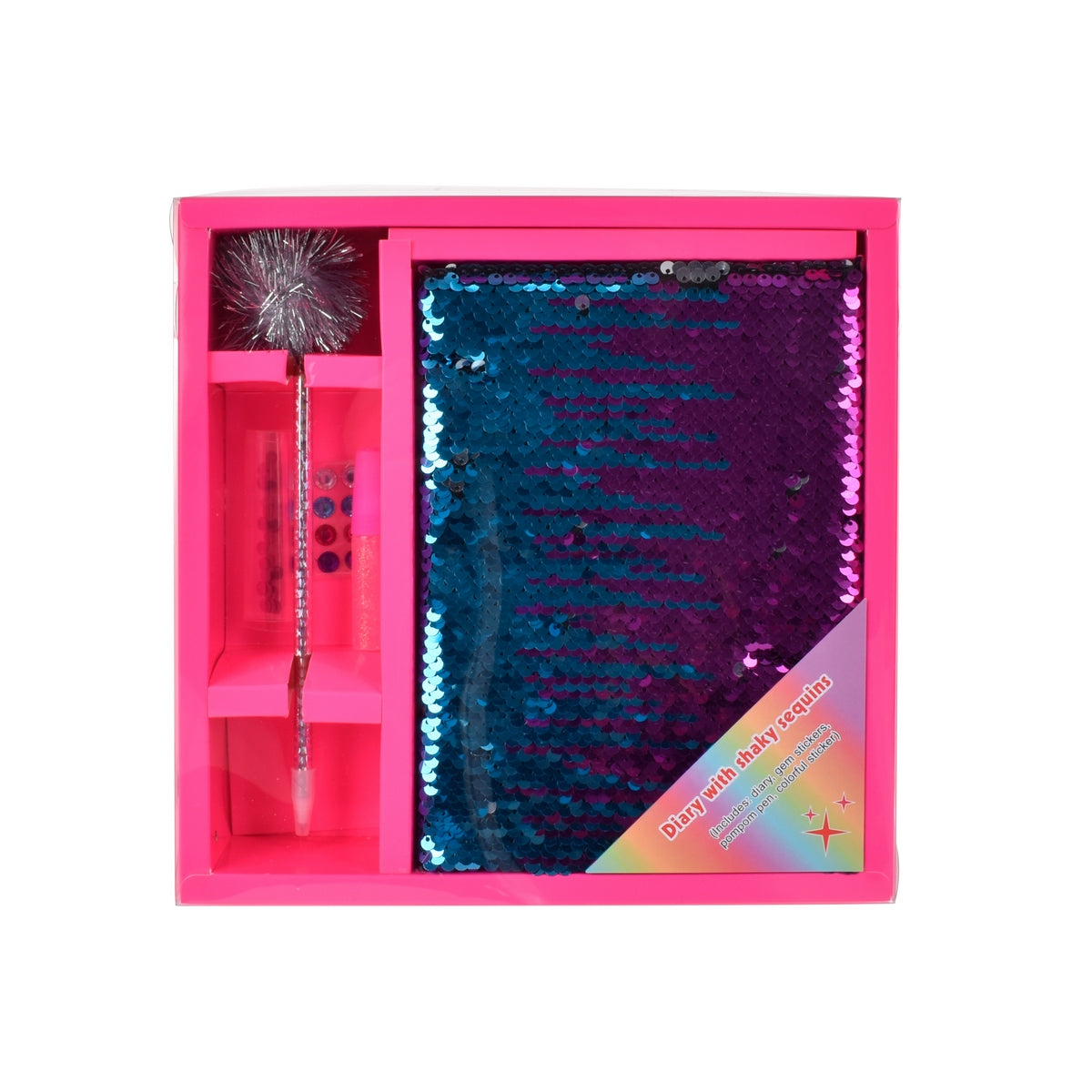 Diario Lentejuelas Gira Brilla Con Lápiz Y Glitter