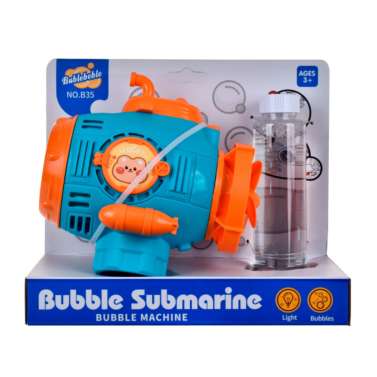 Submarino Lanza Burbujas Con Luces