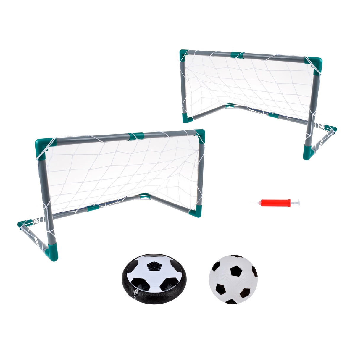 Pelota De Aire Deslizante Con Luces Led Y Pelota Inflable Y 2 Arcos