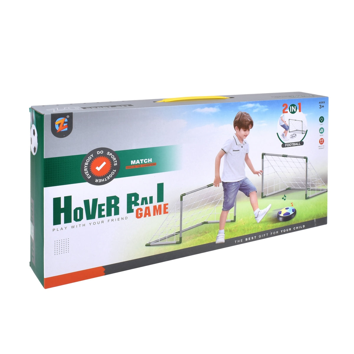 Pelota De Aire Deslizante Con Luces Led Y Pelota Inflable Y 2 Arcos