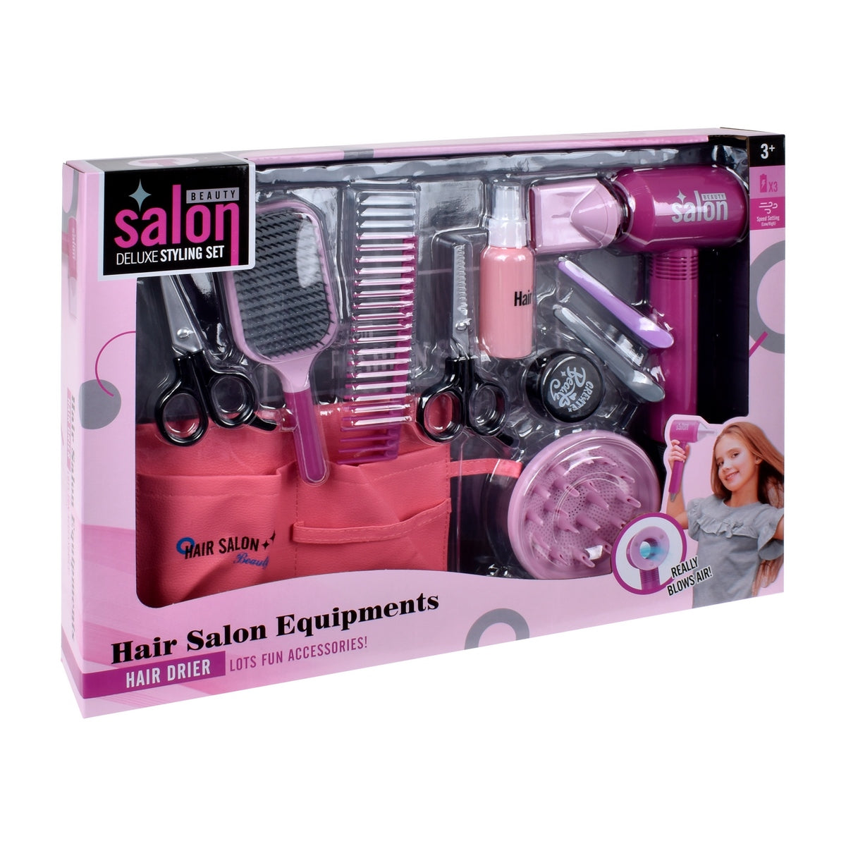 Playset Salón De Belleza Profesional Con 11 Piezas
