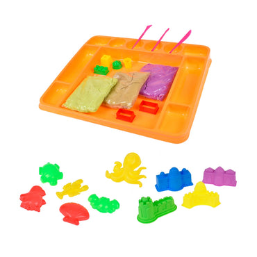 Juego Arena Mágica Con Bandeja Y Moldes
