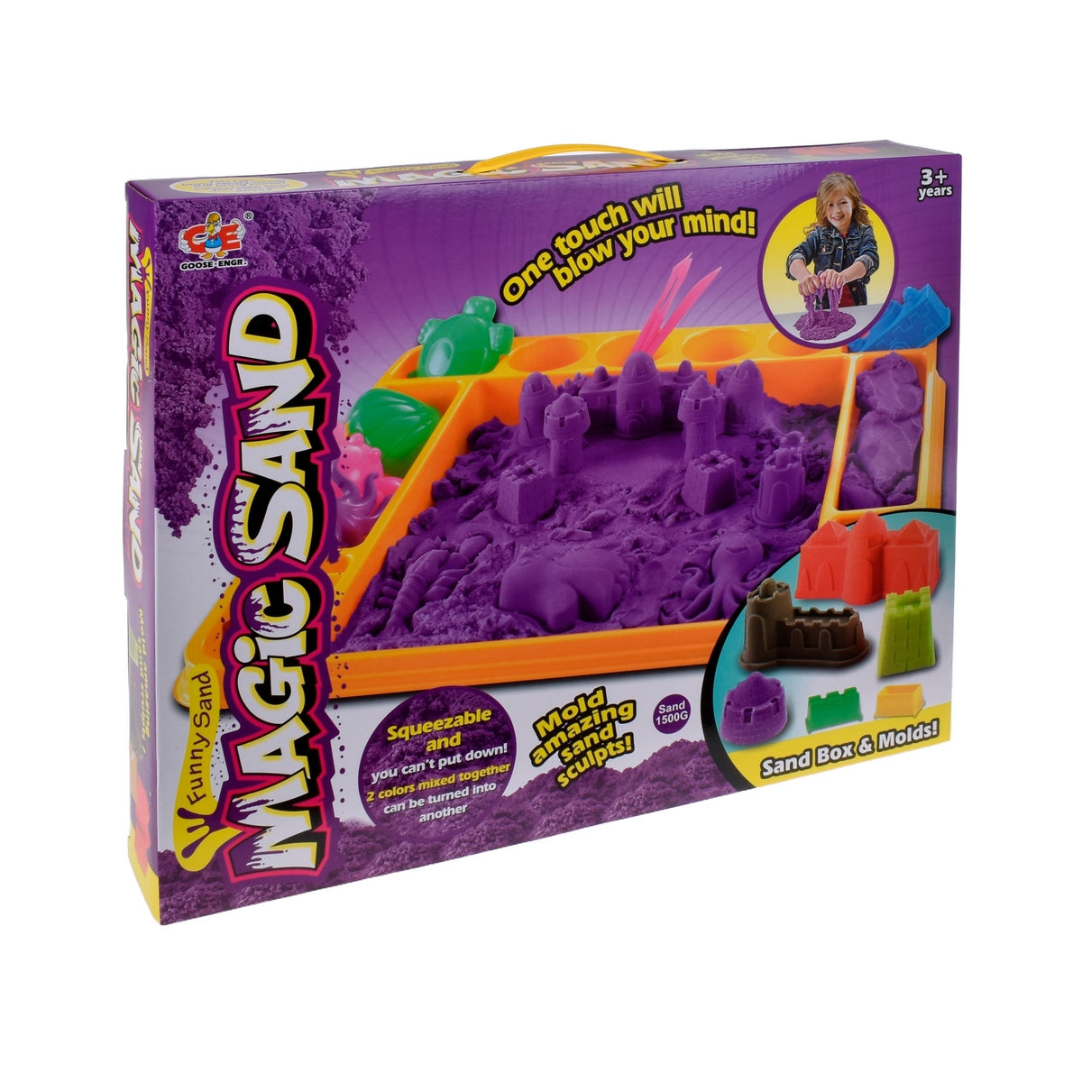 Juego Arena Mágica Con Bandeja Y Moldes