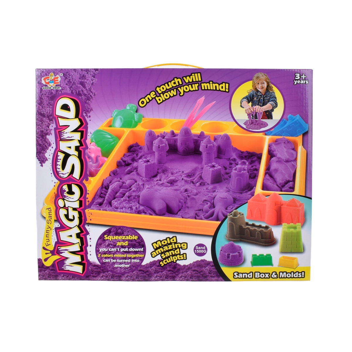 Juego Arena Mágica Con Bandeja Y Moldes